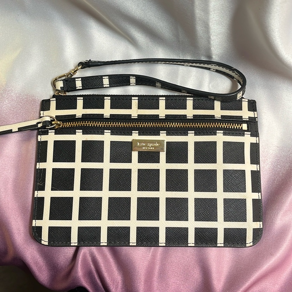 Kate Spade Wristlet In Checkerboard Pattern - image 1